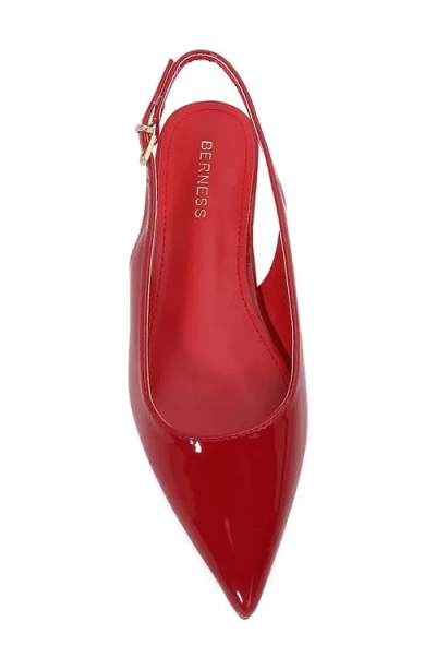 Berness Fabia Slingback Flat In Red