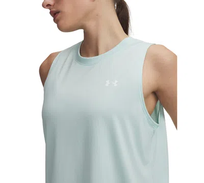 Under Armour Tech Tank Top Solid In Blue