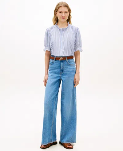 Tommy Hilfiger Ruffle In Blue