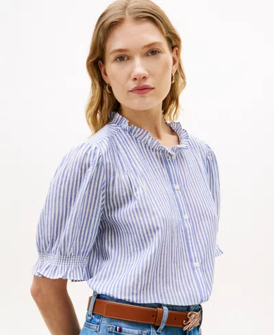 Tommy Hilfiger Ruffle In Blue