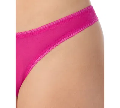 On Gossamer Mesh Hip G-string In Pink