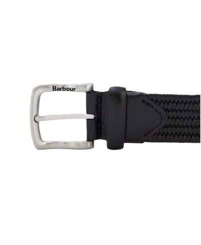 Barbour Stretch Leather In Black
