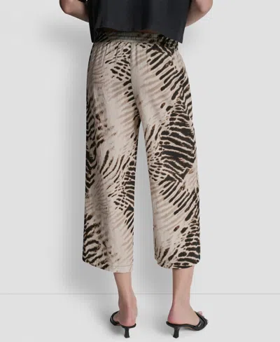 Dkny Women's Printed Pull-on Pants In Neutral