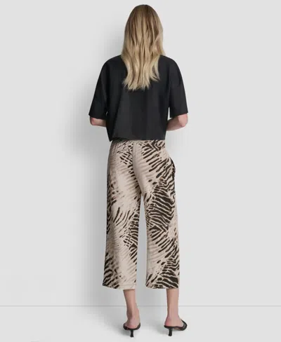 Dkny Women's Printed Pull-on Pants In Neutral