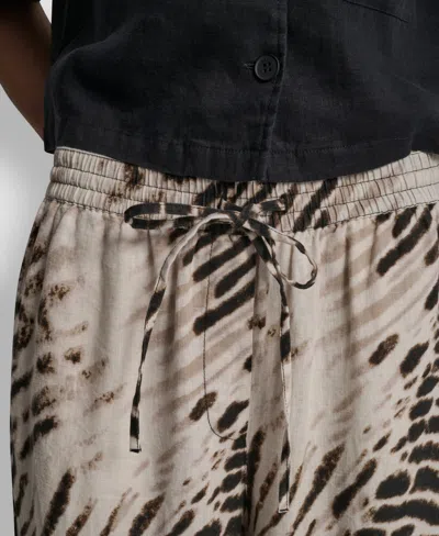 Dkny Women's Printed Pull-on Pants In Neutral