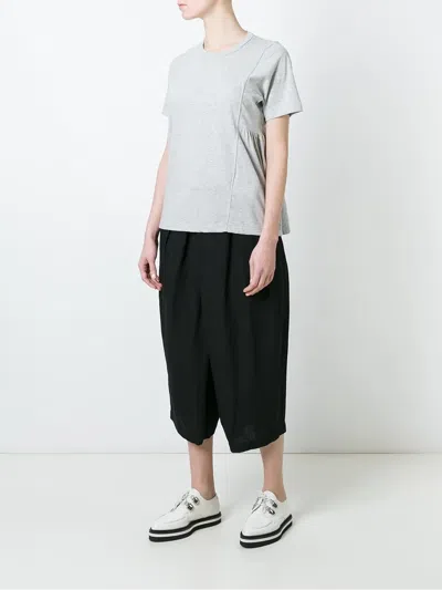 Comme Des Garçons プリーツクロップドパンツ In Black