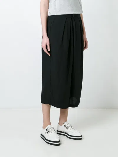 Comme Des Garçons プリーツクロップドパンツ In Black