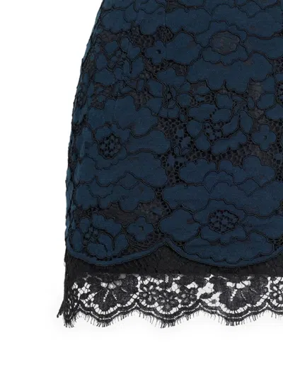Patou レース ミニスカート In Blue