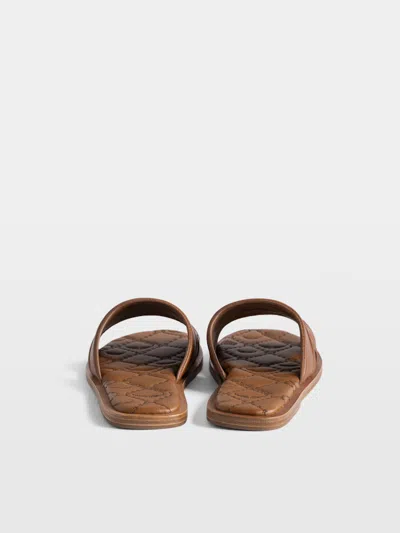 Zadig & Voltaire Beach Monogram Quilted Mule In Brown