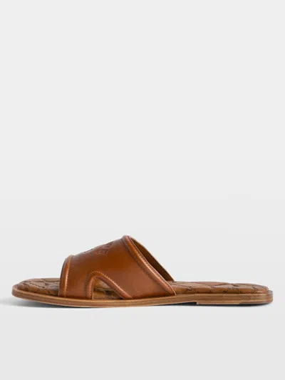 Zadig & Voltaire Beach Monogram Quilted Mule In Brown