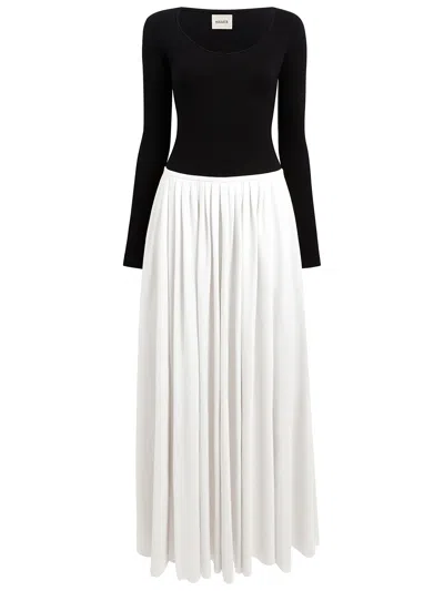 Khaite Carlotta Gathered Maxi Dress In Black