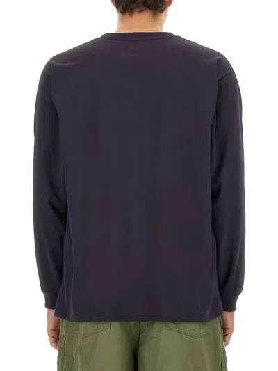 Needles Logo Patch Long-sleeved T-shirt In Blue