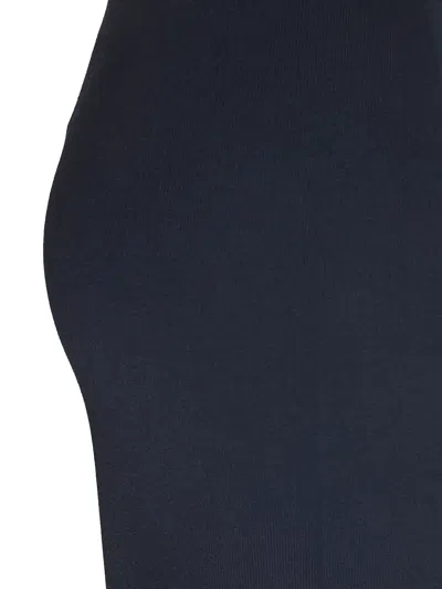 Alpha Studio Ribbed-knit Trousers In Blue