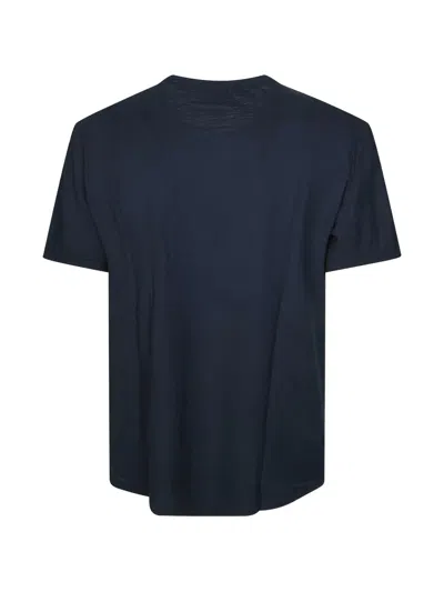 Sun 68 Logo-embroidered T-shirt In Blue