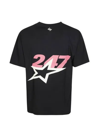 Represent Team 247 Star Printed T-shirt In Blue