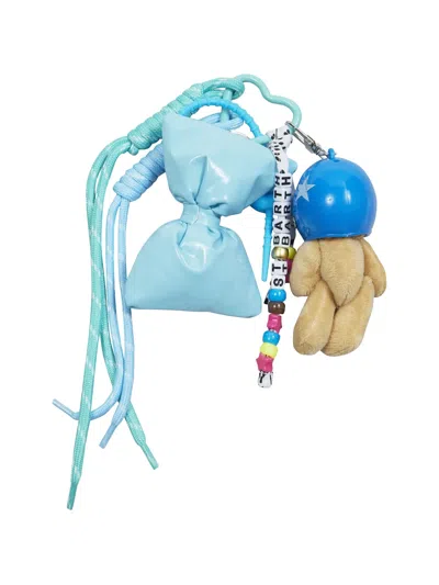 Mc2 Saint Barth Multi-chains Keyring In Blue