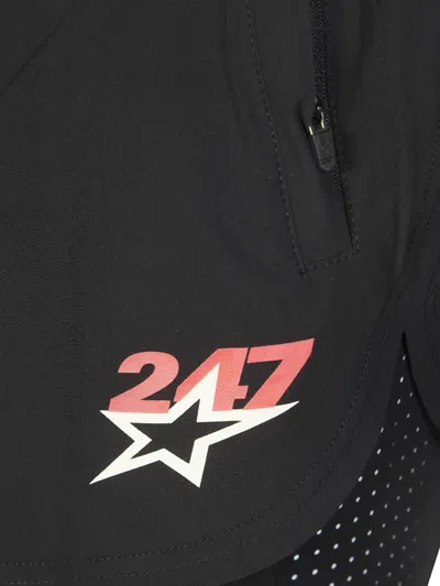 Represent Logo-print Shorts In Black