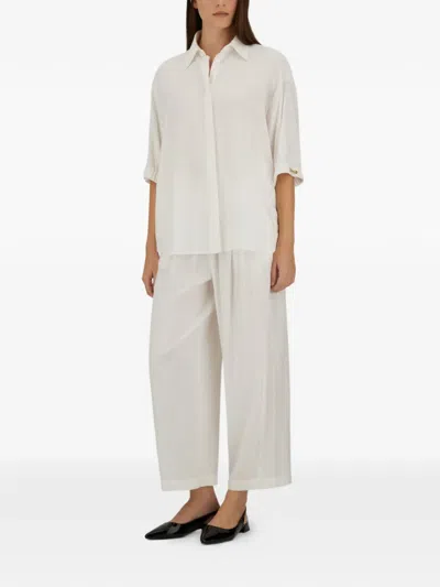 Herno Drawstring-detail Trousers In White