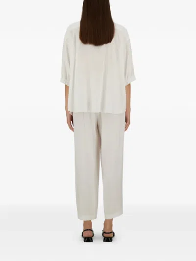 Herno Drawstring-detail Trousers In White