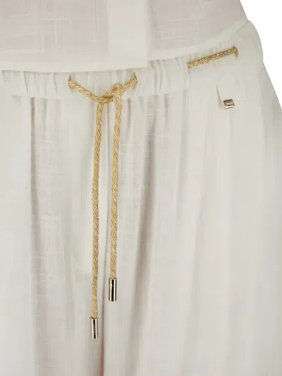 Herno Drawstring-detail Trousers In White