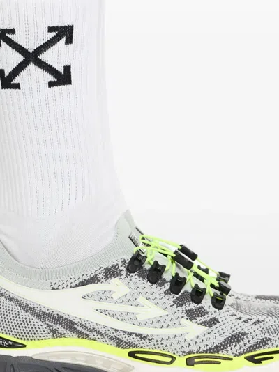Off-white Multicolor Polyester Athletic Sneakers In Gray