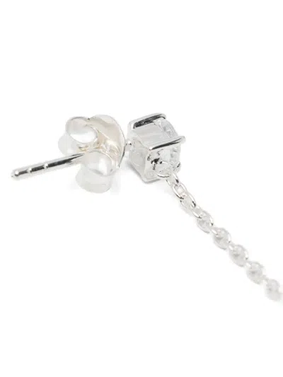 Completedworks Pearl Drop Earrings In Silver