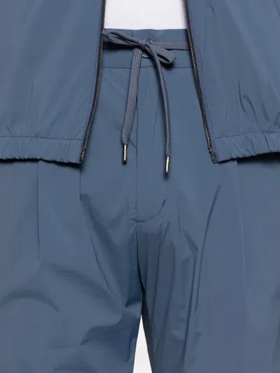 Herno Pocket Drawstring Trousers In Blue