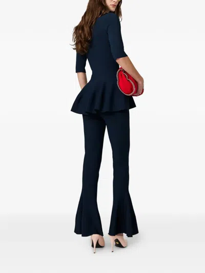 Stella Mccartney Flared Trousers In Blue