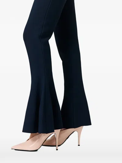 Stella Mccartney Flared Trousers In Blue