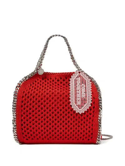 Stella Mccartney Come Together Mesh Charm In Burgundy