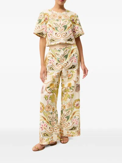 Marie Oliver Bennett Floral Print Trousers In Multi