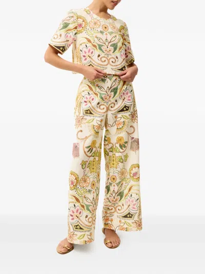 Marie Oliver Bennett Floral Print Trousers In Multi