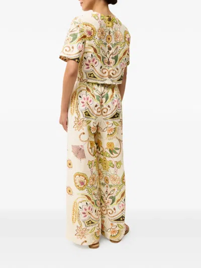 Marie Oliver Bennett Floral Print Trousers In Multi