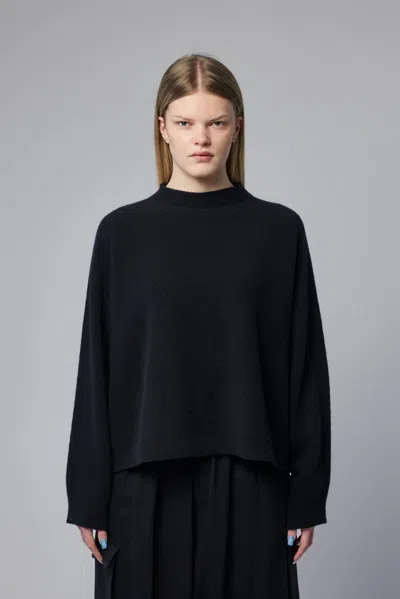 Sofie D'hoore Oversized Boxie Pullover L/sl C/neck In Black