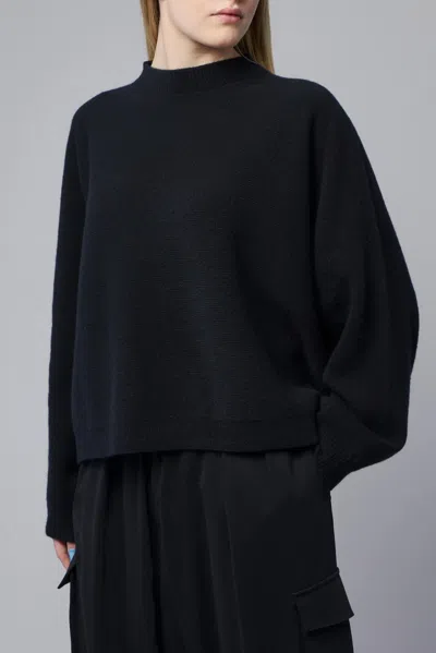 Sofie D'hoore Oversized Boxie Pullover L/sl C/neck In Black