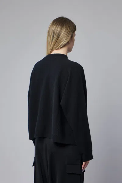 Sofie D'hoore Oversized Boxie Pullover L/sl C/neck In Black