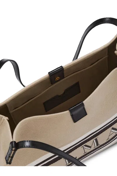 Balmain Release Canvas Shopper In Pattern