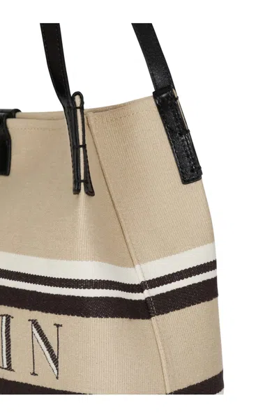 Balmain Release Canvas Shopper In Pattern