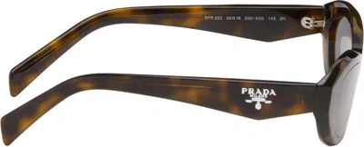 Prada Brown ' Symbole' Sunglasses In Pattern