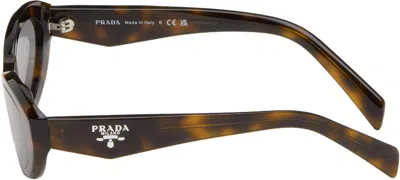 Prada Brown ' Symbole' Sunglasses In Pattern