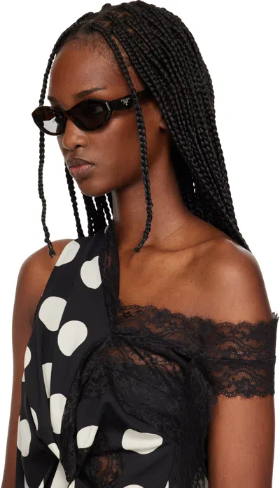 Prada Brown ' Symbole' Sunglasses In Pattern
