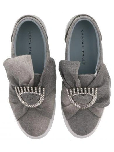 Shop Chiara Ferragni Slip On In Grey