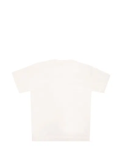 Stone Island Ribbed Compass-patch T-shirt In White