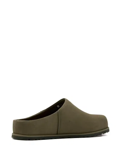 Ugg ® Men's Otzo Clog Nubuck Shoes In Burnt Olive In Green