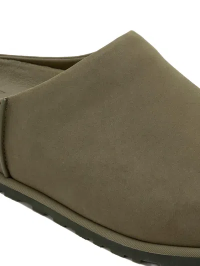 Ugg ® Men's Otzo Clog Nubuck Shoes In Burnt Olive In Green