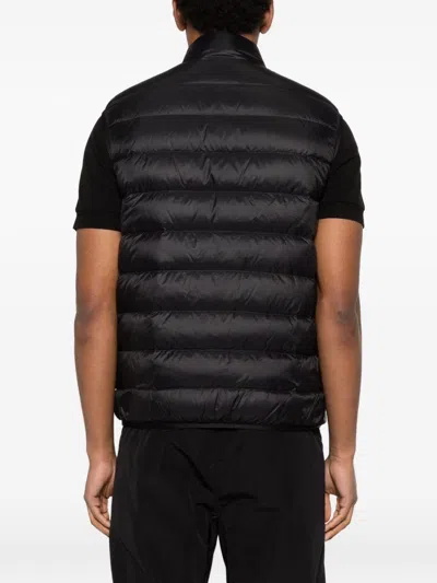 Moncler Deneb Polyamide Down Vest In Black
