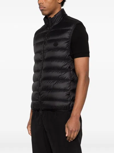 Moncler Deneb Polyamide Down Vest In Black