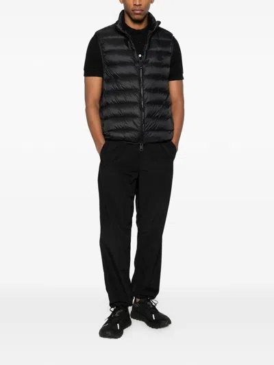 Moncler Deneb Polyamide Down Vest In Black