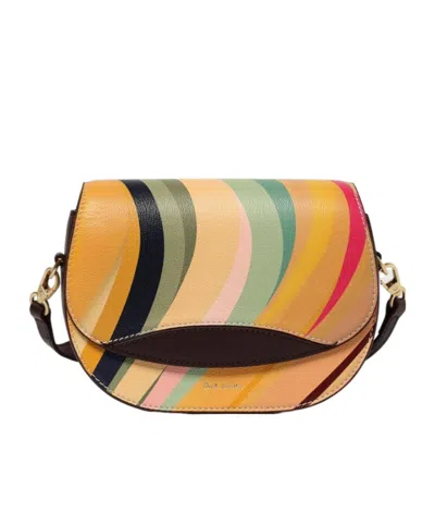 Paul Smith Leather Swirl Crossbody Bag In Multi