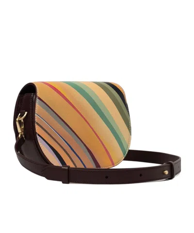 Paul Smith Leather Swirl Crossbody Bag In Multi